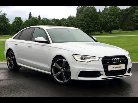 YB64UGS AUDI A6 TDI QUATTRO S LINE BLACK EDITION WHITE 2014, Bradford Audi