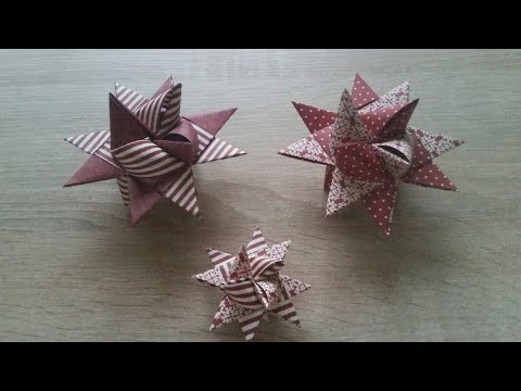 Fröbelsterne falten....Mit kleinen Tricks ans Ziel.