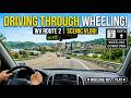 Driving Through Wheeling West Virginia On Route 2