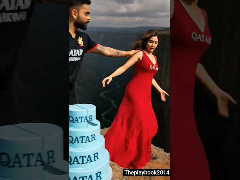 Virat kholi And Anushka Sharma enjoying on hill for cake cutting 😍 #shorts #viratkohli #ai