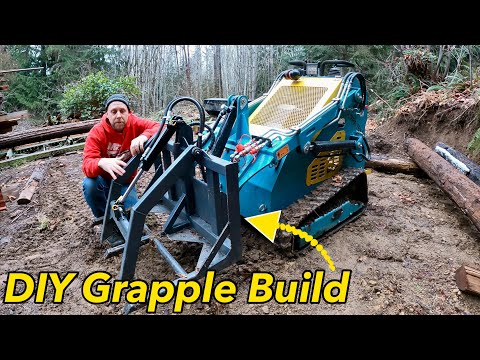 Building a Grapple for my Chinese skid steer  #skidsteer #fabrication