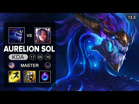 Aurelion Sol vs Irelia Mid - KR Master - Patch 13.3 Season 13