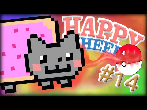 NYAN CAT AND POKEMON BATTLE!! - Happy Wheels - Part 14