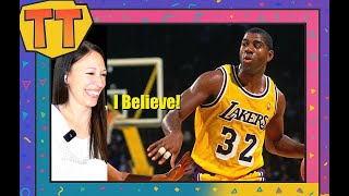 Tina Tries Reacting - Magic Johnson ULTIMATE Career Mixtape | First time watching