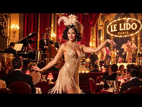 Moulin Rouge Ambience 🇫🇷 Vintage French Cabaret Duet & Romantic Chanson (4K)