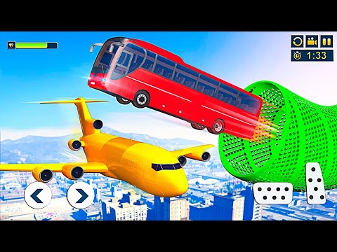 Impossible Bus Stunt Driving 2025 - Mega Ramp Racing Driving Simulator 🎮