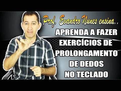 Como tocar Teclado Online - Exercícios de Prolongamento de dedos no Teclado