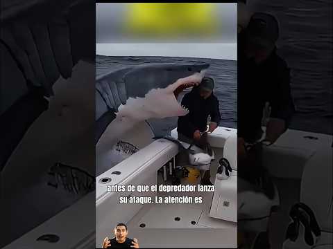 ¡De película! 😳 Orca acecha oso y tiburón salta al bote || #shorts || shortsfeed ||#adrenalina