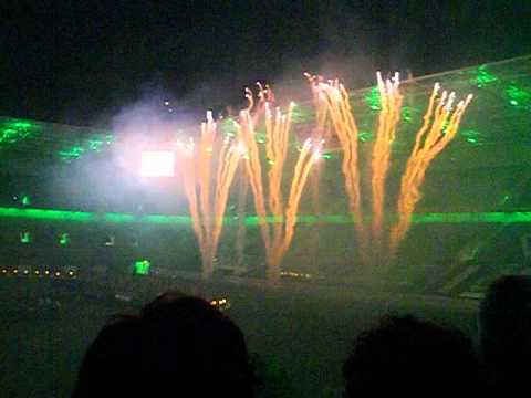 Feuerwerk 27. Nato Musikfest im Borussia - Park  Mönchengladbach