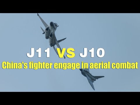 J10 VS J11: China's fighter jets engage in aerial combat