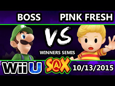 S@X 119 - Boss (Luigi) Vs. Pink Fresh (Lucas) SSB4 Winners Semis - Smash Wii U - Smash 4