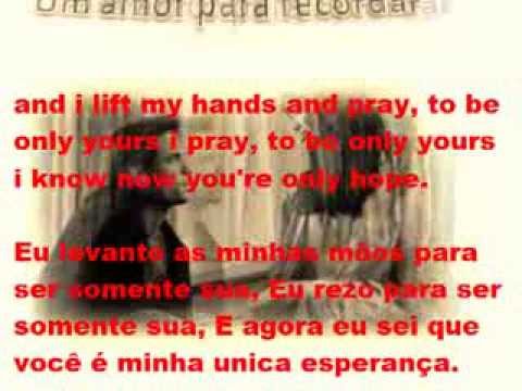 filme um amor para recordar  letra e tradução