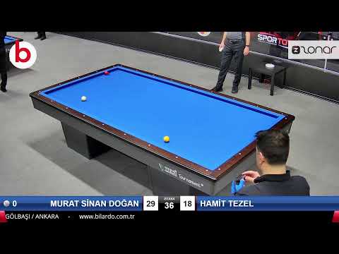 MURAT SİNAN DOĞAN & HAMİT TEZEL Bilardo Maçı - 2022 ERKEKLER 1.ETAP-1.TUR