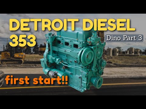 Detroit Diesel 3-53 First Start! [Dynahoe 160 Part 3]