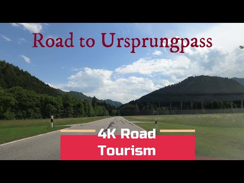 Driving Germany: St2075 Bayrischzell - Ursprungpass - 4K mountain valley drive