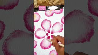 How to draw tropical flowers on procreate digital watercolor #procreate #digitalart #art #drawing