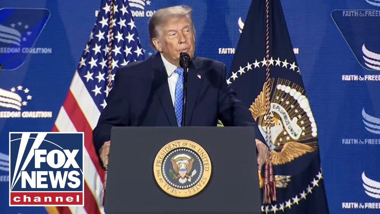 Trump delivers remarks at Faith & Freedom Coalition conference