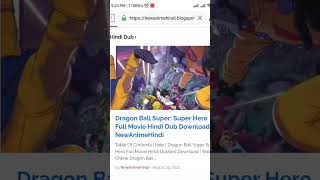Download Dragon Ball Super Hero Movie On Hindi Dubbed