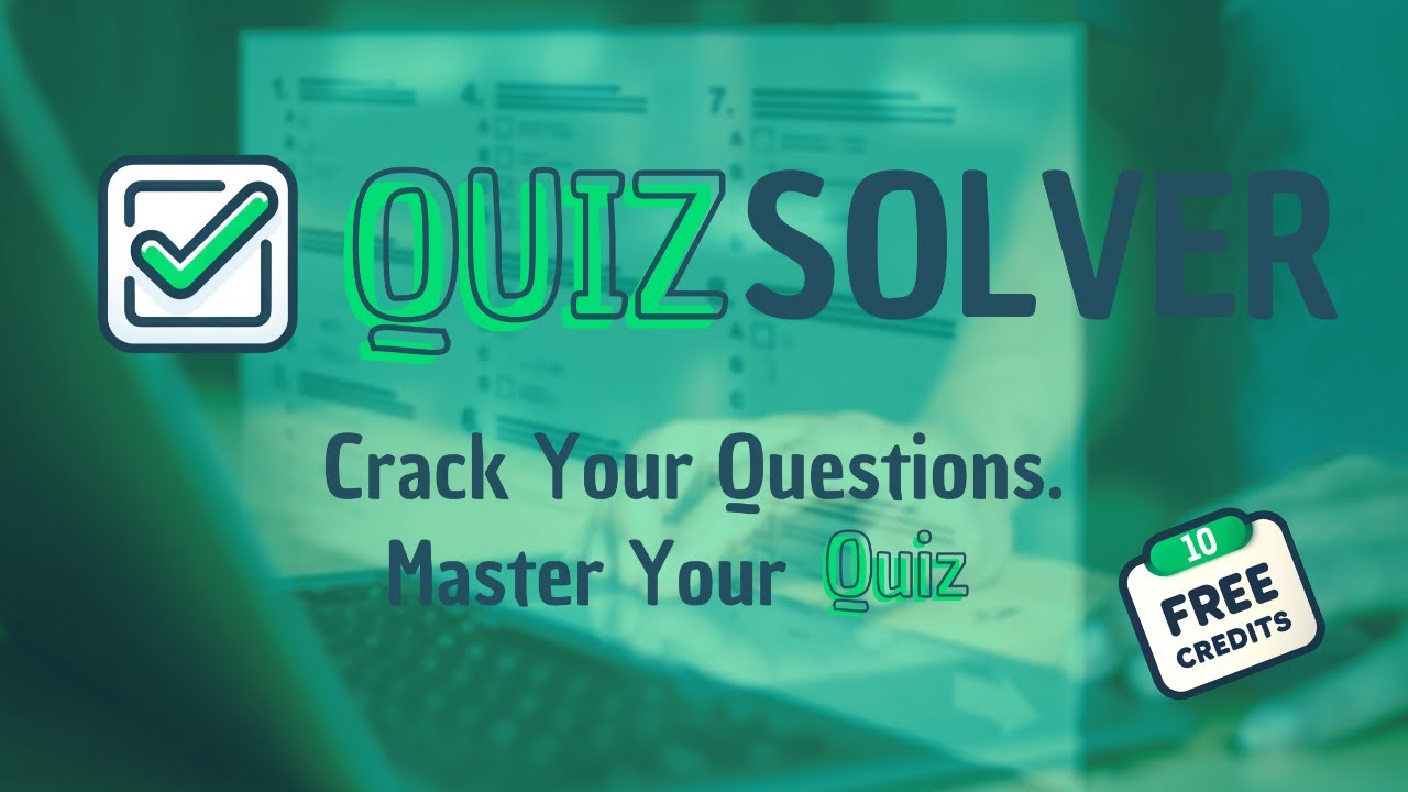 QuizSolver is your ultimate AI Homework Solver Free