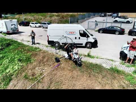 Comelli Ballistic Reserve Parachute in Paramotor Trike - Test