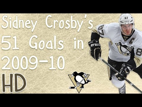 Sidney Crosby's 51 Goals in 2009-10 (HD) (Rocket Richard Season)