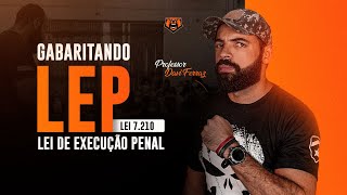 LEI DE EXECUÇÃO PENAL - LEP - LEI 7210 - Prof. Davi Ferraz