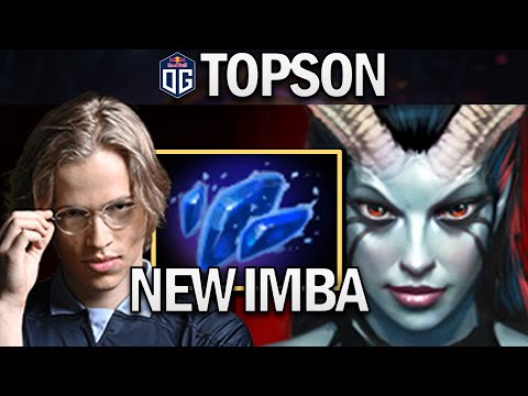 OG.TOPSON QUEEN OF PAIN WITH AGHANIMS SHARD - DOTA 2 7.28 GAMEPLAY