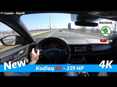 Škoda Kodiaq RS 2019 SUV POV test drive in 4K | 0 - 100 in 7 sec!