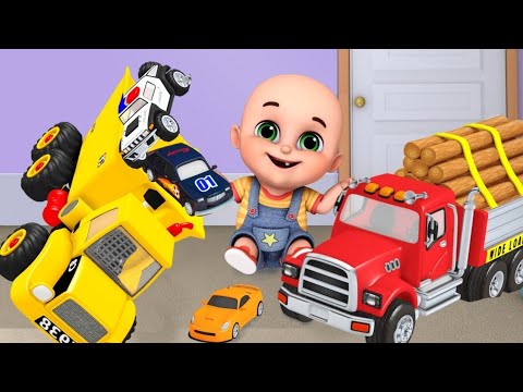 Raaste Pe Truck Jaa Raha Hai | Vehicle Song | Playing with toy cars | Nursery Rhymes | Kids Songs