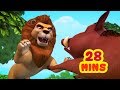 The Lion And The Boar Story Kids Moral Stories Collection Infobells