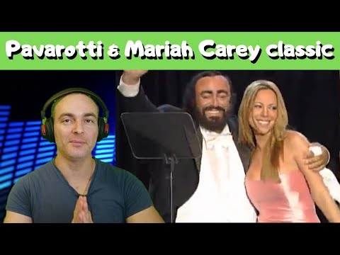 Luciano Pavarotti & Mariah Carey 'Hero' (Live) | Pavarotti and friends | REACTION
