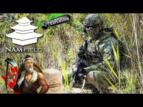 Rice Paddy Warfare  | Polar Star MK46 Airsoft Gameplay | NAM Field - Paintball Explosion