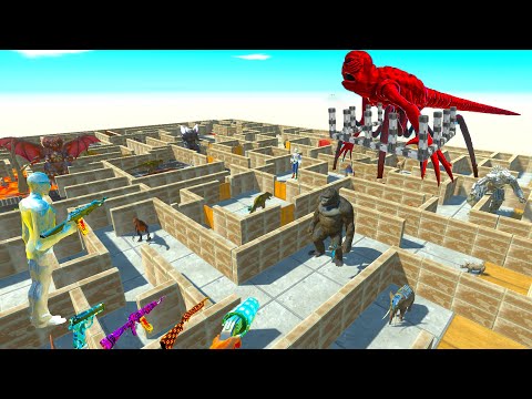 FPS AVATAR SAVE TITANUS RED DEATH MAZE - Animal Revolt Battle Simulator