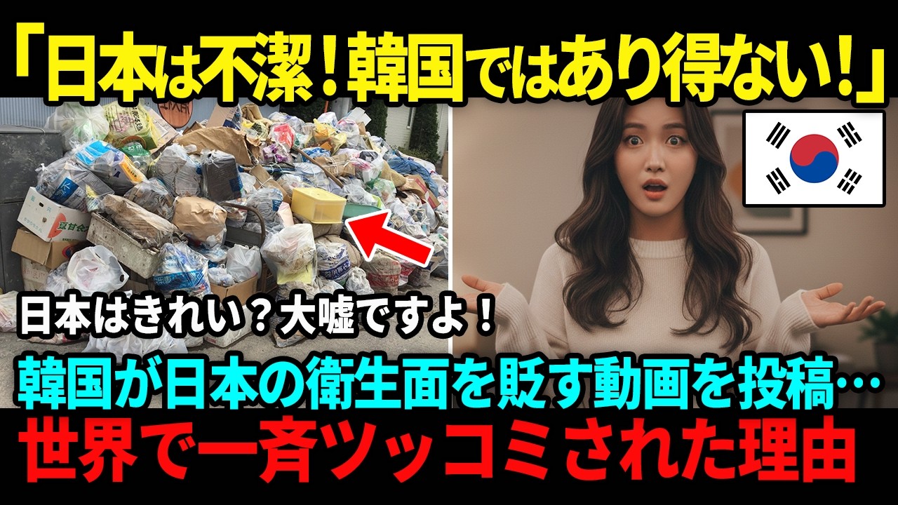 【海外の反応】韓国「日本は不潔だ！」日本を貶めたはずが…比較された瞬間、空気が一変!?