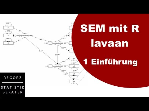 SEM mit R / lavaan 1: Grundlagen