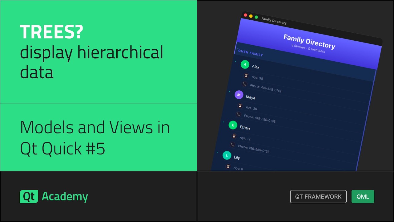 Tree Views and Object Models | Models and Views in Qt Quick #5