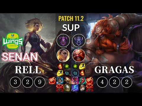 JAG Senan Rell vs Gragas Sup - KR Patch 11.2