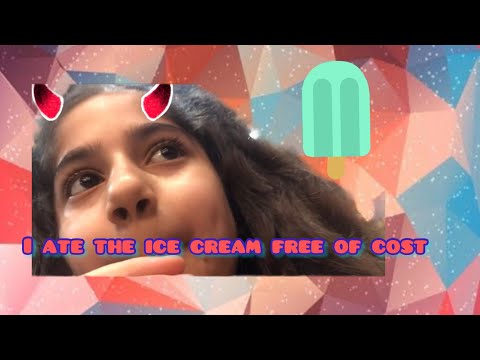 I ate the ice cream free of cost | Cherry Blossms |