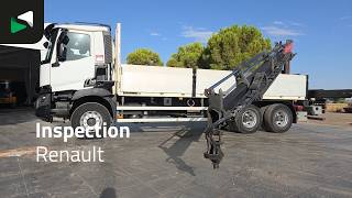 Renault K 380 K 6X4 Grua Palfinger PK18002 EH Mando Suspensi&oacute;n Ballestas flatbed truck | Image 4 - Autoline