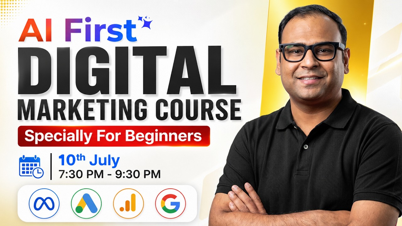 AI First Digital Marketing Course starting from 11th July (Live & Paid) - Umar Tazkeer