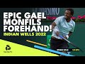 124 MPH / 199 KMH!! ? Epic Gael Monfils Forehand vs Alcaraz in Indian Wells!