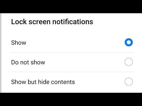 Huawei p20 lock screen notification