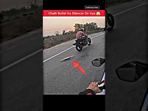 Biker Helping😄Bullet ka Silencer Gir Gya😱#shorts #bike #rider #helping #bullet #silencersound #ktm