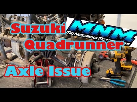 Suzuki Quadrunner 250 - Front Axle Replacement - Link for CV Boot Replace