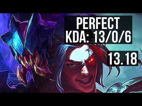 REK'SAI vs KAYN (JNG) | 13/0/6, 67% winrate, Legendary, Rank 9 Rek'Sai | BR Challenger | 13.18