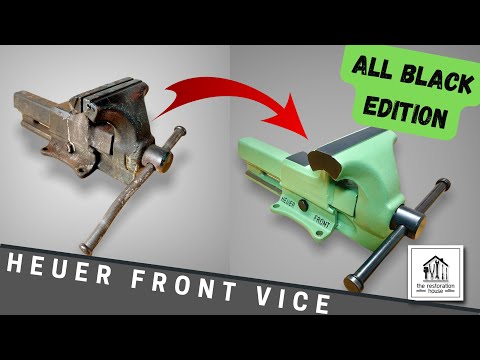 Heuer Front rusty Vice Restoration - Special Black Out Edition