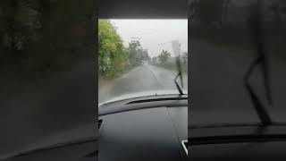 Swift Dzire rain driving status  #carraindrivingst