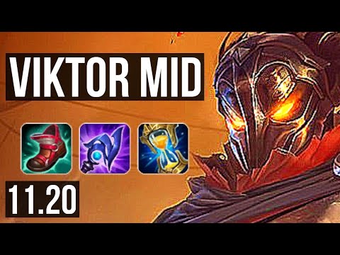 VIKTOR vs FIZZ (MID) | 6 solo kills, Legendary, 12/4/11, 300+ games | EUW Master | v11.20