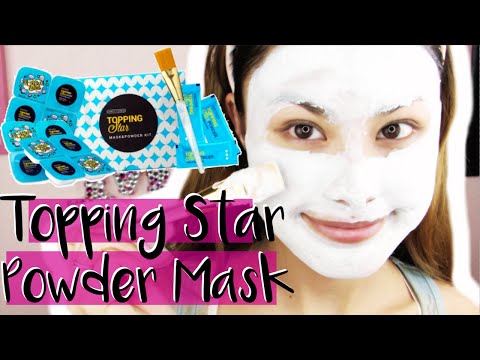 POPULAR KOREAN SKINCARE MASK ♥ Chica y Chico Topping Star Mask & Powder Kit Review Video