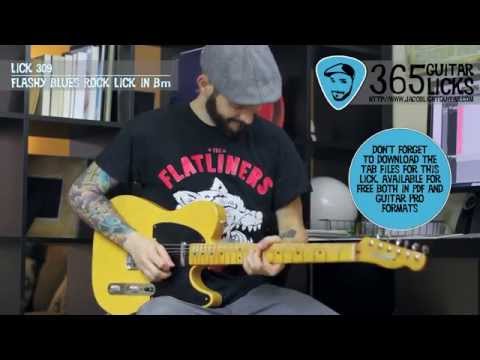 Lick 309/365 - Flashy Blues Rock Lick in Bm | 365 Guitar Licks Project